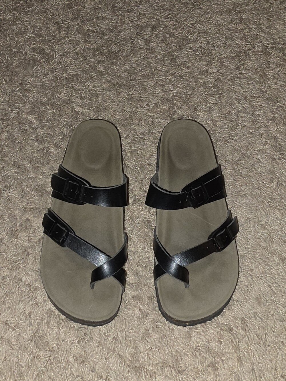 Madden Girl Black Birkenstock Style Sandals